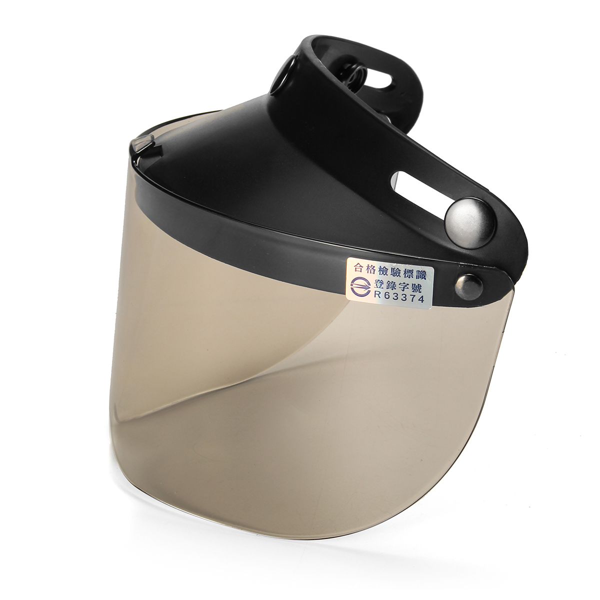 Open-Face-Helmet-3-Snap-Shield-Visor-Cover-For-Motorcycle-Bike-Universal-1373456