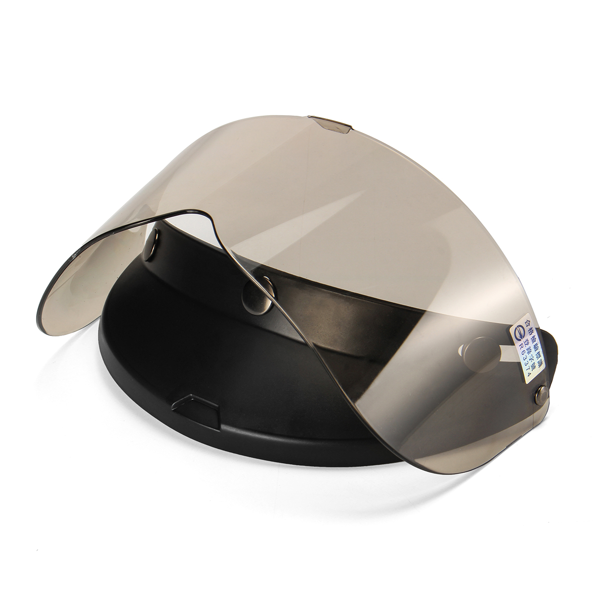 Open-Face-Helmet-3-Snap-Shield-Visor-Cover-For-Motorcycle-Bike-Universal-1373456
