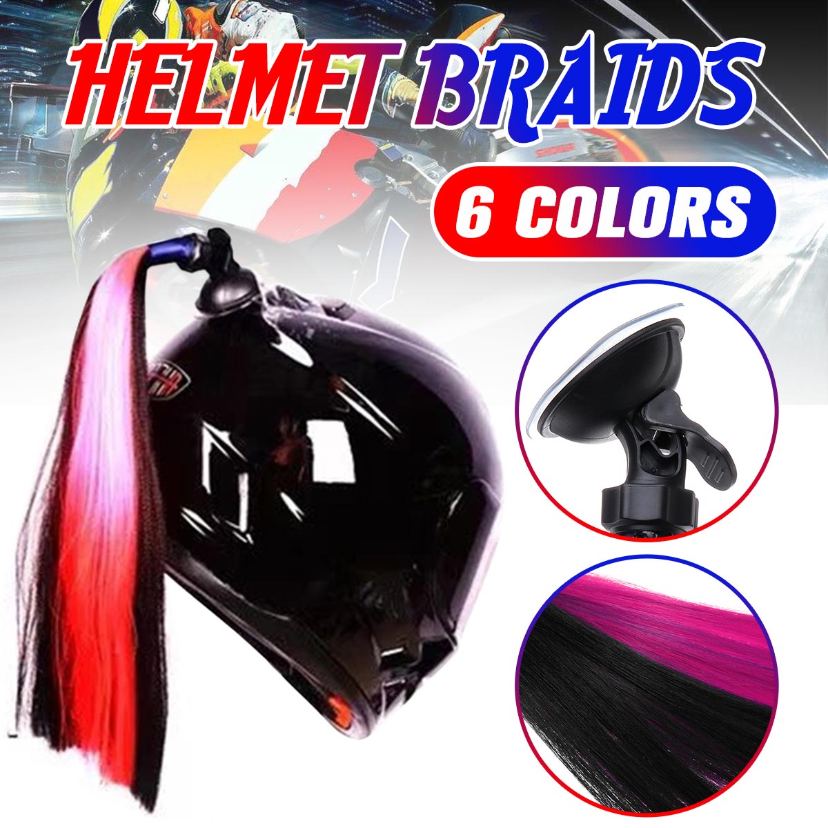 Punk-Style-Helmet-Braids-Motorcycle-Bike-Gradient-Ramp-Sucker-Removable-Pigtail-Ponytail-1436160