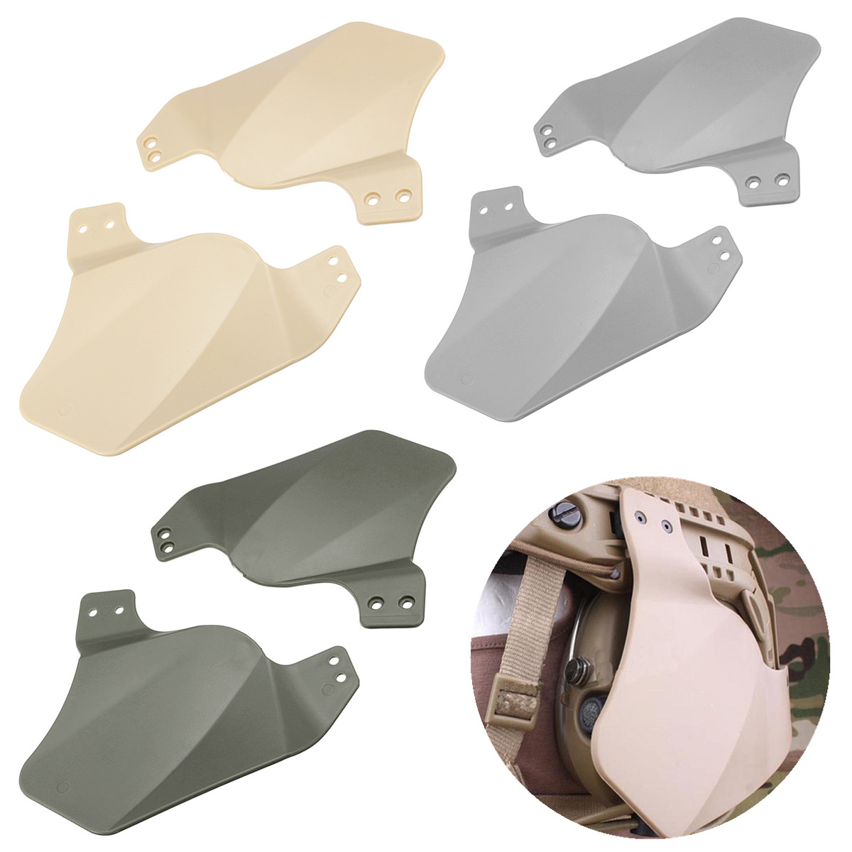 Tacitcal-Airsoft-Ear-Protection-Side-Covers-Fast-Helmet-Earflag-Kit-1602230