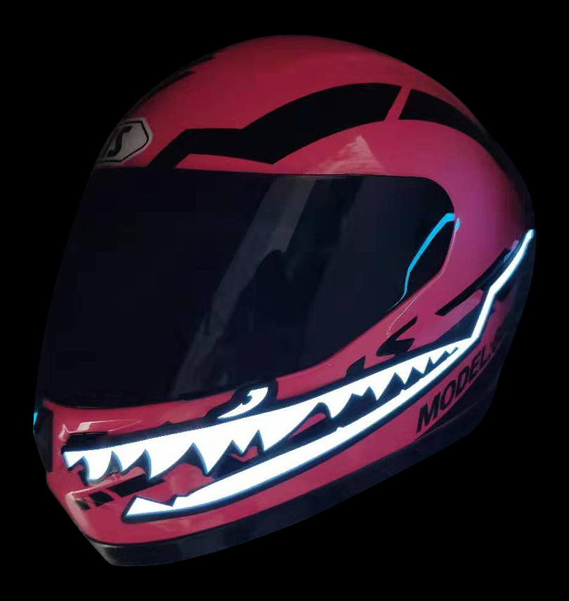 Waterproof-Motorcycle-Helmet-Shark-Mouth-Light-Strip-LED-Night-Signal-Lights-Luminous-Bar-Durable-Fl-1447543