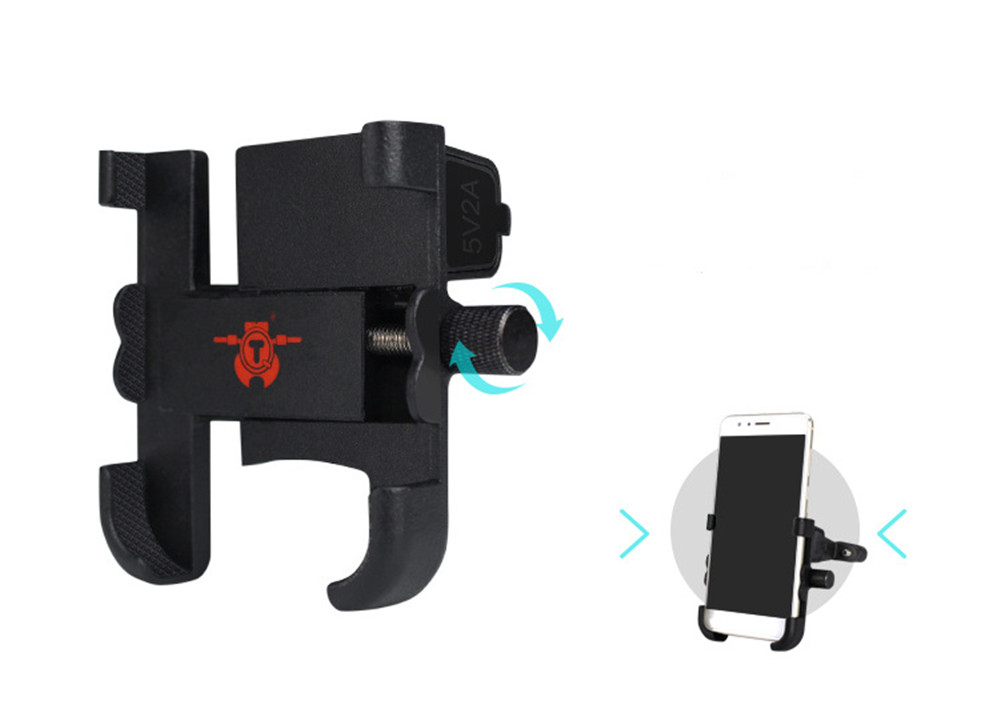 1224V-2A-Adjustable-Motorcycle-Phone-Holder-USB-Charger-Anti-corrosion-MirrorHandlebar-1458010