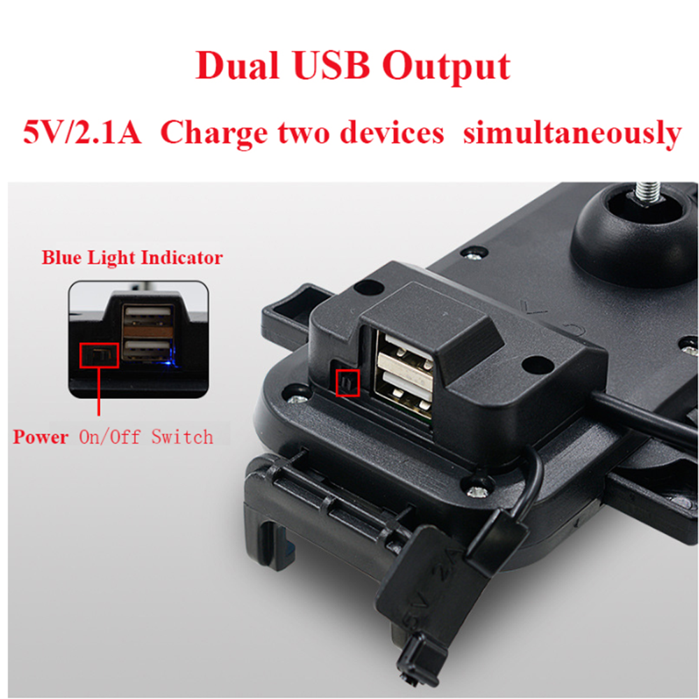 12V-21A-Dual-USB-Charger-GPS-Phone-Holder-Handlebar-Mount-Bracket-Universal-Automatic-Lock-For-Motor-1701164