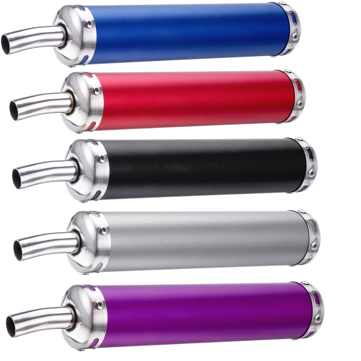 22MM-Inlet-Round-Bent-Outlet-Exhaust-Muffler-Tip-End-Tail-Pipe-with-GY6-Front-Pipe-Kit-Rear-1505698