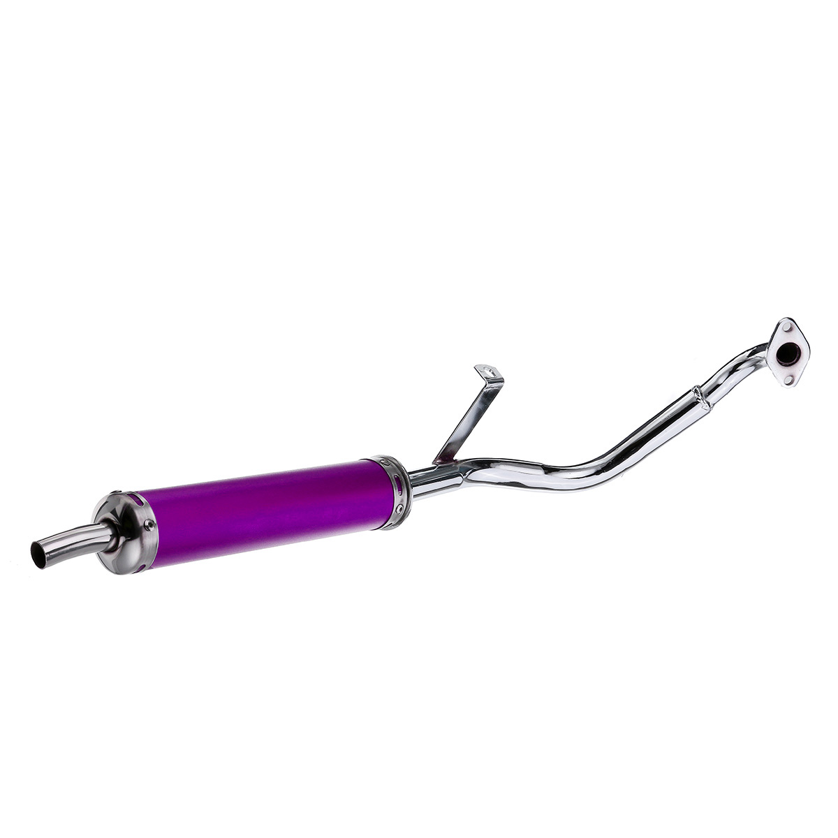 22MM-Inlet-Round-Bent-Outlet-Exhaust-Muffler-Tip-End-Tail-Pipe-with-GY6-Front-Pipe-Kit-Rear-1505698