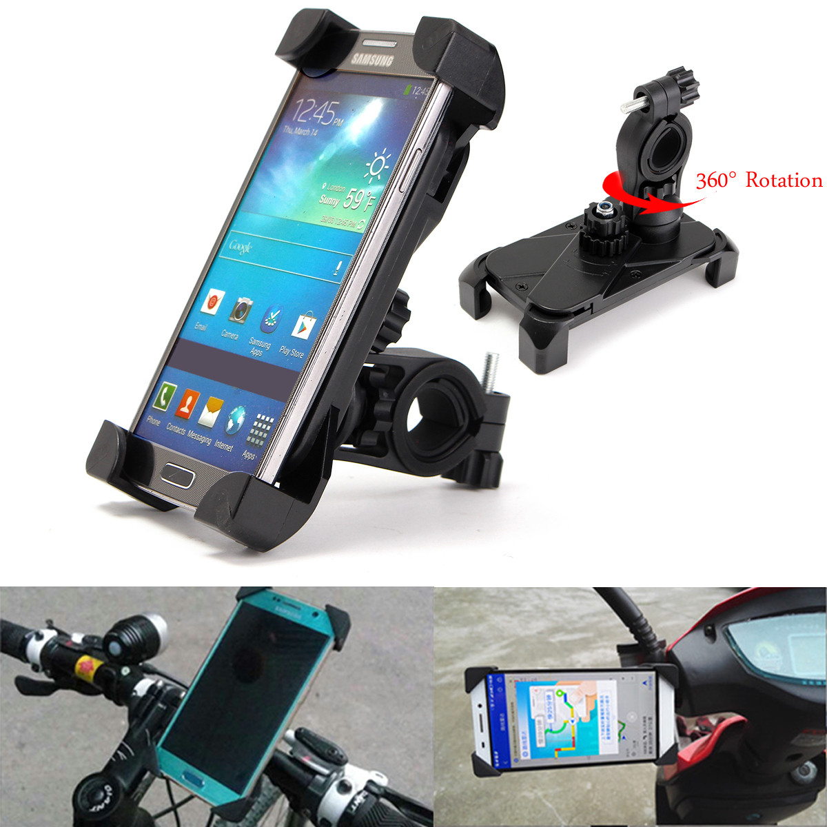 360deg-Bike-Motorcycle-Handlebar-Mount-Holder-Universal-For-iPhone-Samsung-Phone-1188005