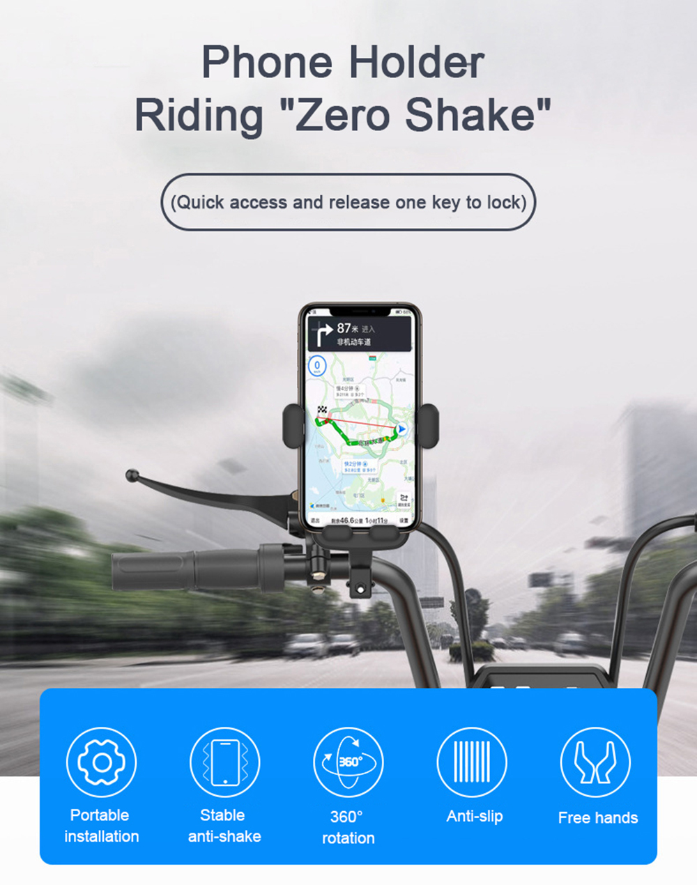 47-65quot-Mobile-Phone-GPS-Holder-Quick-Lock-Anti-Skid-Shockproof-Universal-For-Motorcycle-Bicycles--1806828