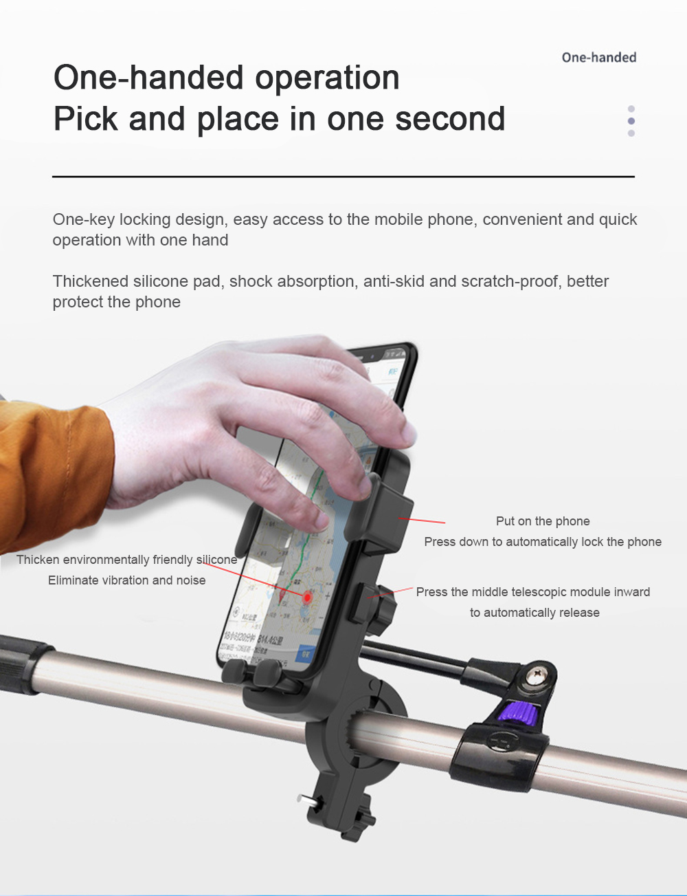 47-65quot-Mobile-Phone-GPS-Holder-Quick-Lock-Anti-Skid-Shockproof-Universal-For-Motorcycle-Bicycles--1806828