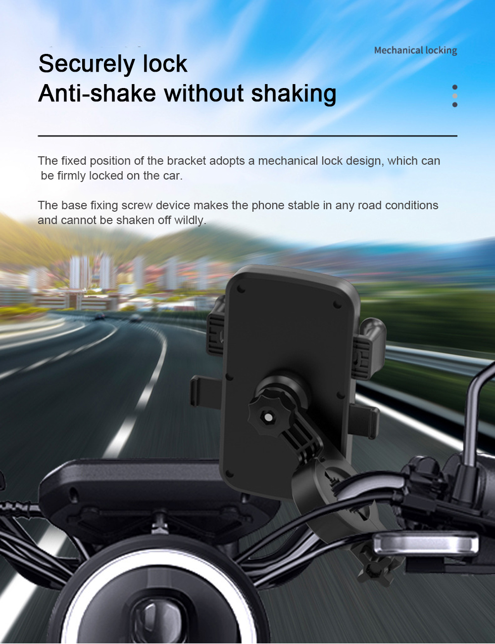 47-65quot-Mobile-Phone-GPS-Holder-Quick-Lock-Anti-Skid-Shockproof-Universal-For-Motorcycle-Bicycles--1806828