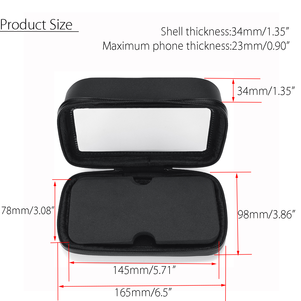 55quot-Waterproof-Sun-Shade-Anti-UV-Cellphone-GPS-Holder-Motorcycle-Bicycle-Mount-Case-Bag-1741316