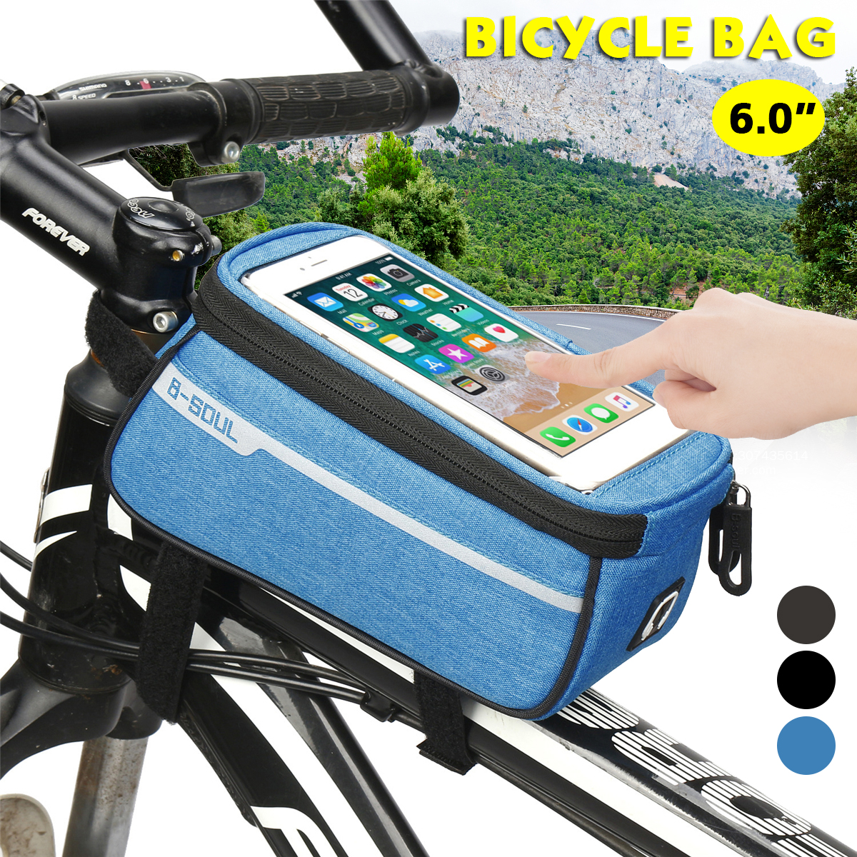 60-Inch-Waterproof-Phone-Bag-Case-For-Motorcycle-Riding-Bicycle-Cyling-Handlebar-Frame-Front-Tube-Ac-1703362