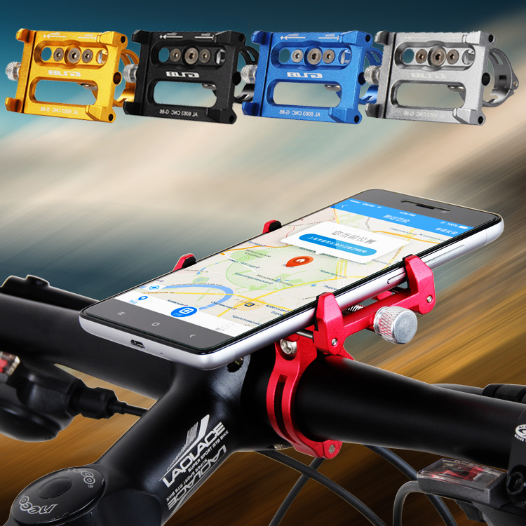 Aluminum-Bike-Motorcycle-Phone-GPS-Holder-Handbar-Clip-Stand-Mount-Bracket-Universal-1175543