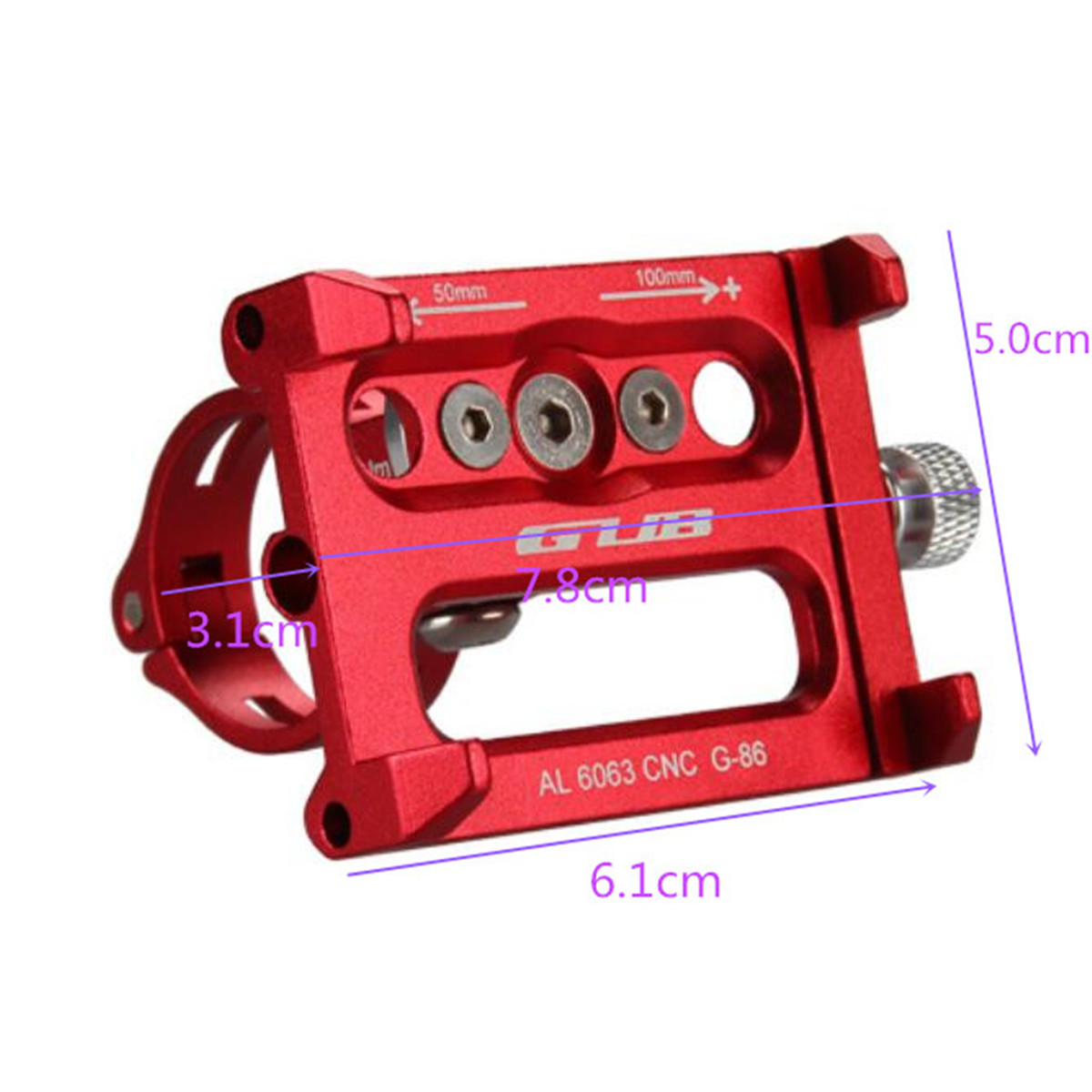Aluminum-Bike-Motorcycle-Phone-GPS-Holder-Handbar-Clip-Stand-Mount-Bracket-Universal-1175543