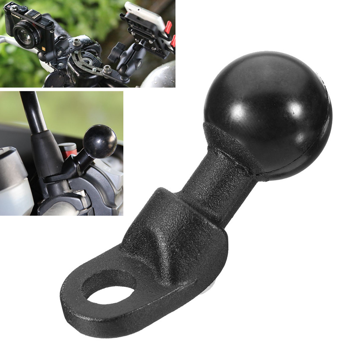Black-GPS-Holder-Mounts-Motorcycle-Base-with-9mm-Hole-and-1inch-Ball-1244036