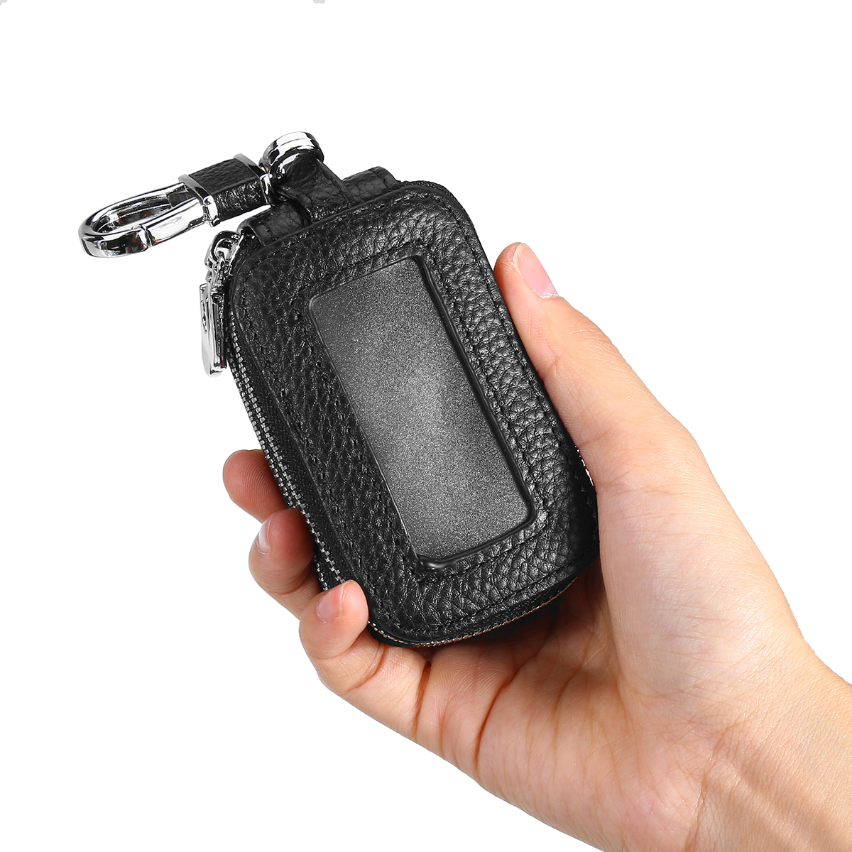 Double-Layers-Keys-Bag-Home-Keys-Holder-PU-Leather-Storage-Organizer-Wallet-Case-1819165