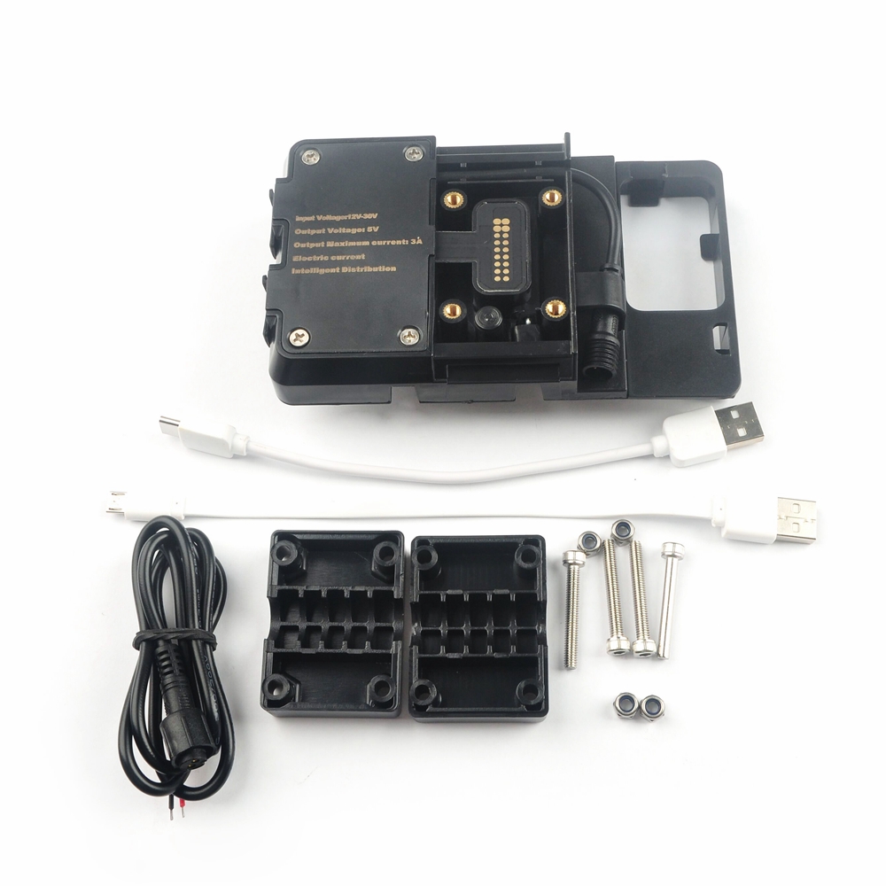 Garmin-GPS-USB-Navigation-Phone-Holder-Bracket-Charger-For-BMW-R1200GSADVS1000XR-High-Version-1517071