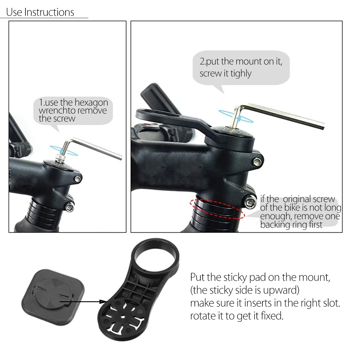 Handlebar-Mount-Holder-Stem-For-Garmin-Edge-GPS-Computer-Phone-1210690