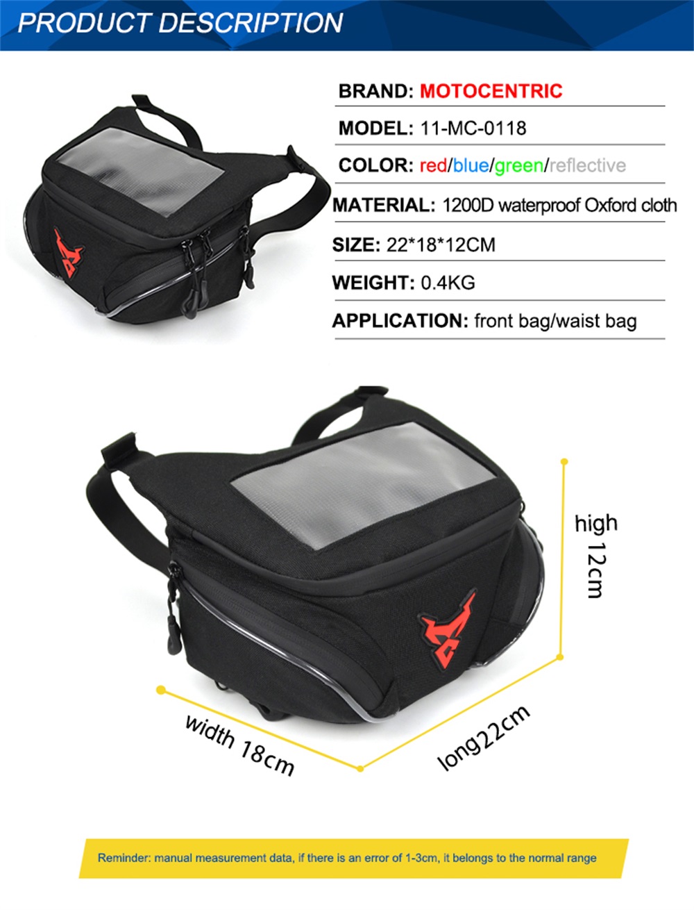 MOTOCENTRIC-Mobile-Navigation-Waterproof-Motorcycle-Front-Bag-Visible-Oxford-Motocross-Reflective-Wa-1821113