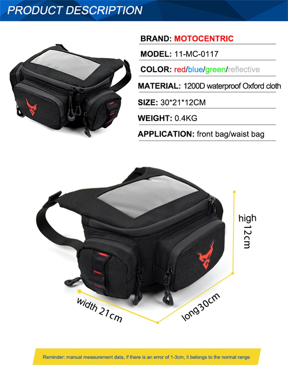 MOTOCENTRIC-Touch-Screen-Navigation-Visible-Motorcycle-Front-Storage-Bag-Waterproof-Oxford-Cloth-Rid-1821041