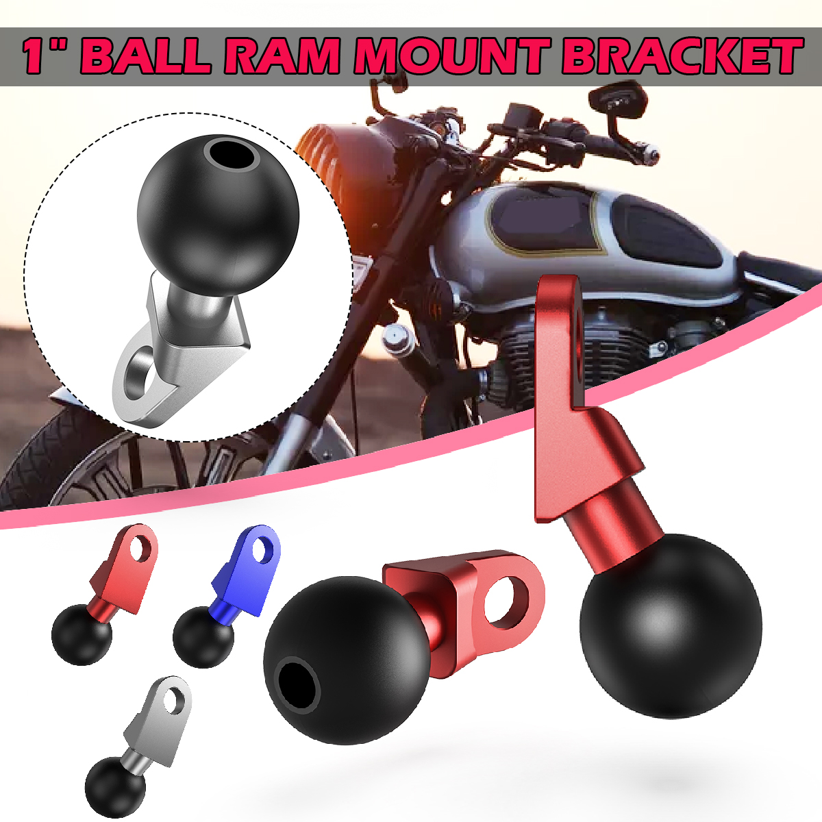 Motorcycle-Mirror-Frame-Base-Mount-For-RAM-B-272U-With-9mm-Hole-And-1-inch-Ball-1692121