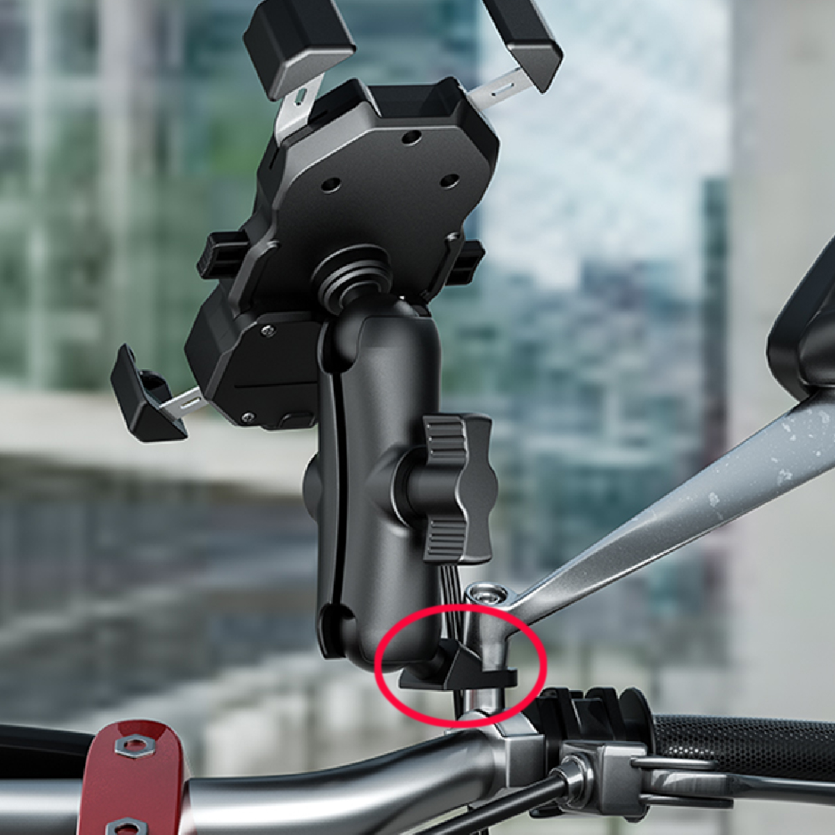 Motorcycle-Mirror-Frame-Base-Mount-For-RAM-B-272U-With-9mm-Hole-And-1-inch-Ball-1692121