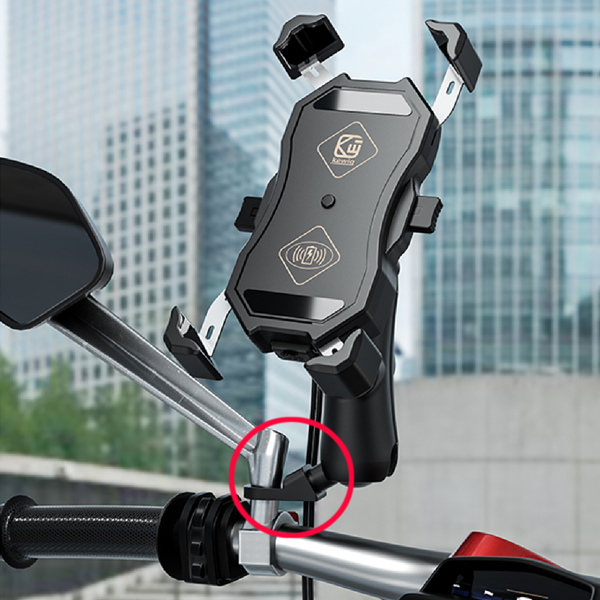 Motorcycle-Mirror-Frame-Base-Mount-For-RAM-B-272U-With-9mm-Hole-And-1-inch-Ball-1692121