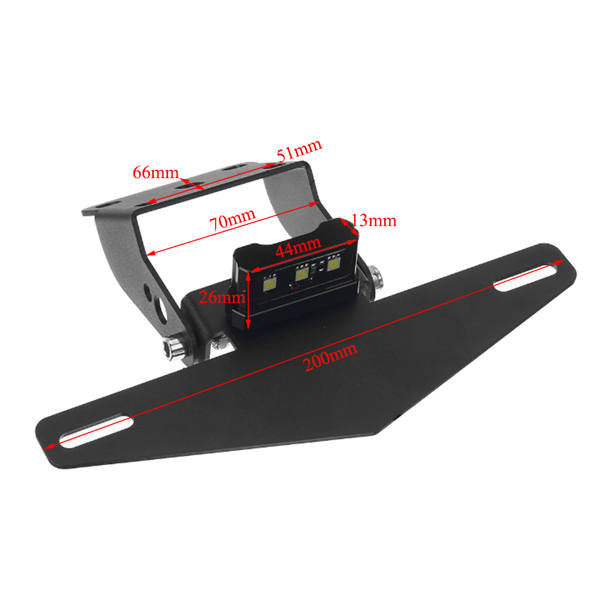 Motorcycle-Rear-License-Plate-Tail-Frame-Holder-Bracket-with-LED-Light-for-125-250-390-200-2013-2019-1735857
