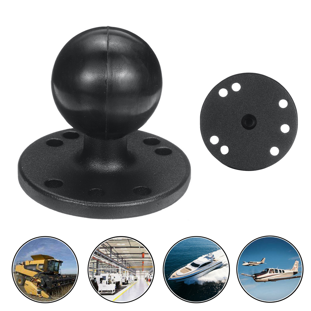 Mounts-25-Inch-Round-Base-With-Amps-Hole-Pattern--15-Inch-Ball-For-Ship-Computer-Gps-Navigator-Brack-1736493