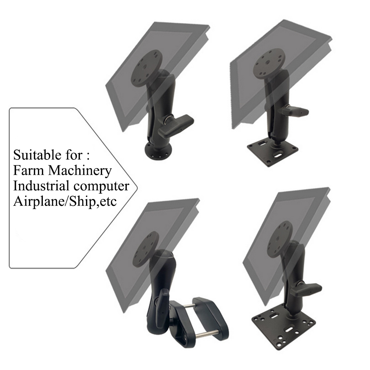 Mounts-25-Inch-Round-Base-With-Amps-Hole-Pattern--15-Inch-Ball-For-Ship-Computer-Gps-Navigator-Brack-1736493