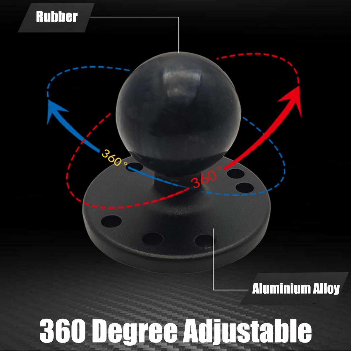 Mounts-25-Inch-Round-Base-With-Amps-Hole-Pattern--15-Inch-Ball-For-Ship-Computer-Gps-Navigator-Brack-1736493