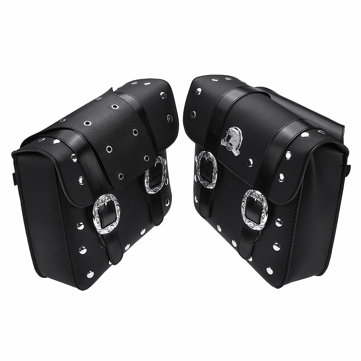 PU-Leather-Motorcycle-Saddlebags-Luggage-Side-Tool-Bag-Black-Left-Right-Pouch-For-Harley-1622763
