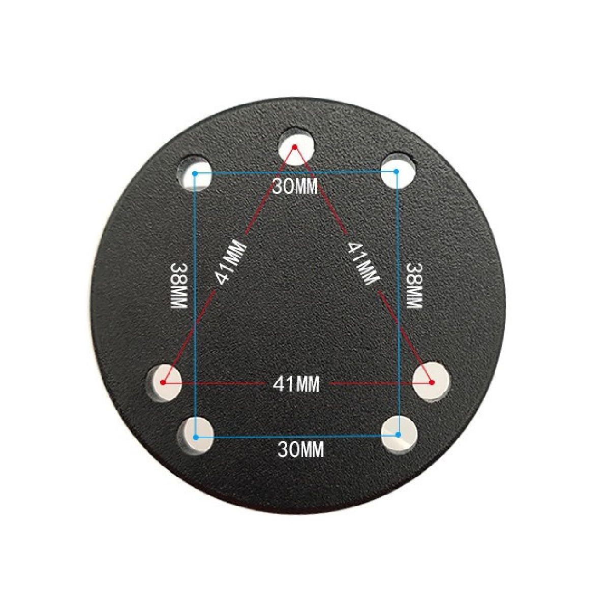 RAM-23quot-Round-Base-AMPs-Hole-Pattern-1quot-Ball-RAM-B-202U-for-Motorcycle-GPS-Navigation-DIY-1692190