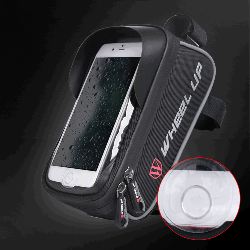 WHEEL-UP-6inch-Front-Fingerprint-Unlock-Bag-Waterproof-Touch-Sceen-Phone-Holder-Bags-Tube-Pocket-1370887