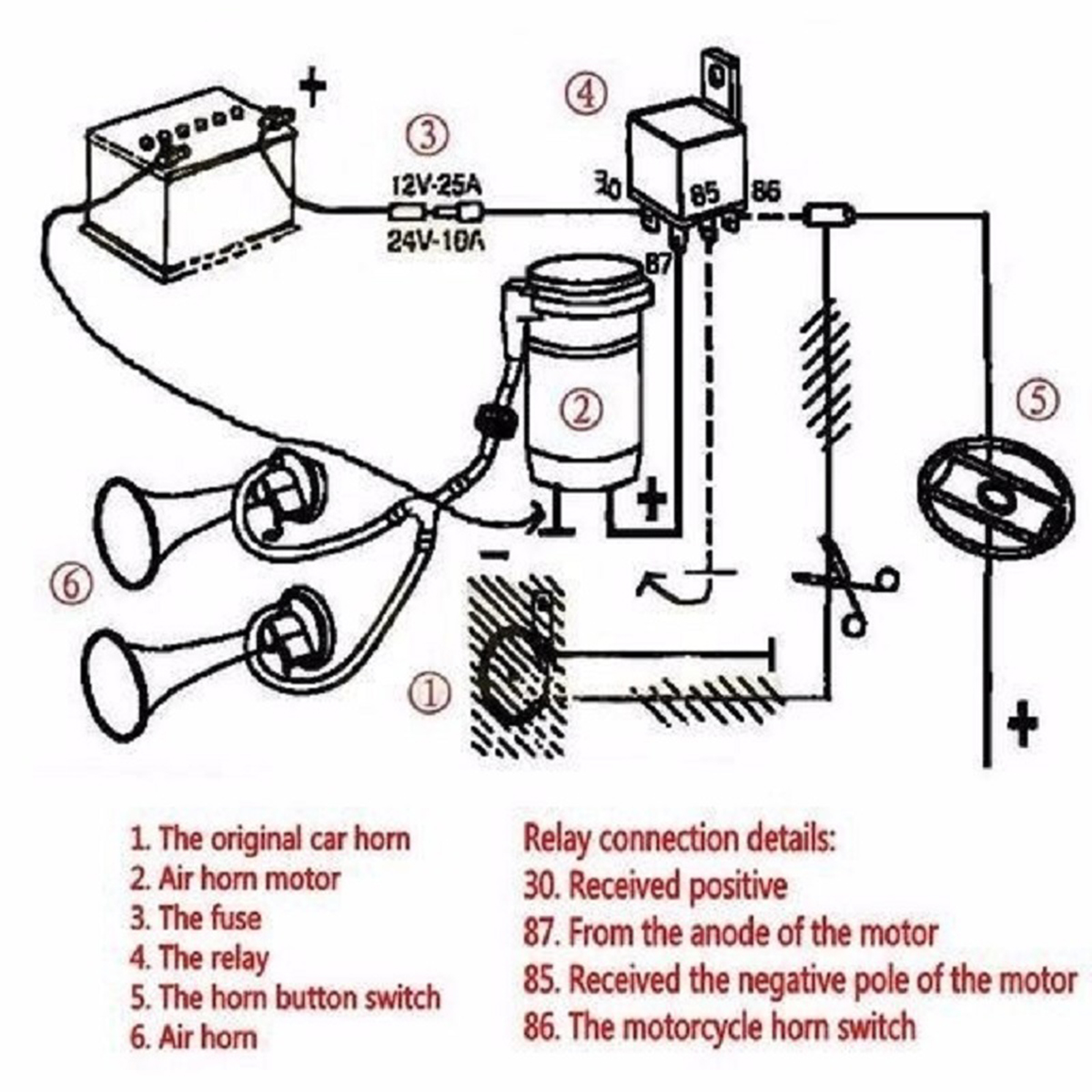 12V-150dB-Dual-Trumpet-Loud-Air-Horn-For-Car-Truck-RV-Train-Boat-1702822