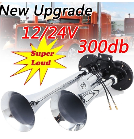 12V-24V-300DB-Super-Loud-Air-Horn-Dual-Trumpet-Car-Kit-Compressor-Truck-Train-Truck-Universal-1681710