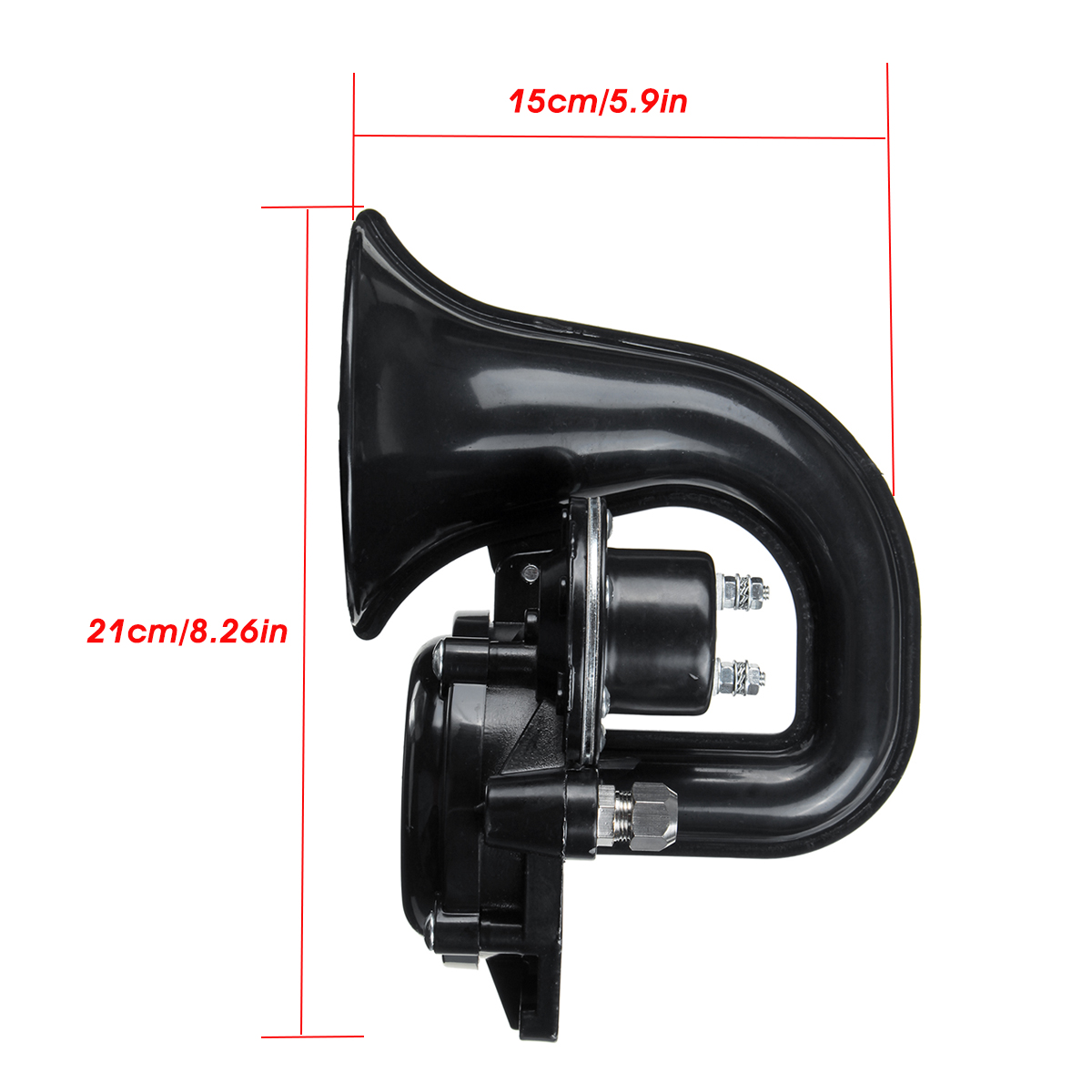 12V-24V-Universal-Loud-Snail-Air-Horn-120dB-Single-Trumpet-For-Car-Truck-Van-Bus-1711899