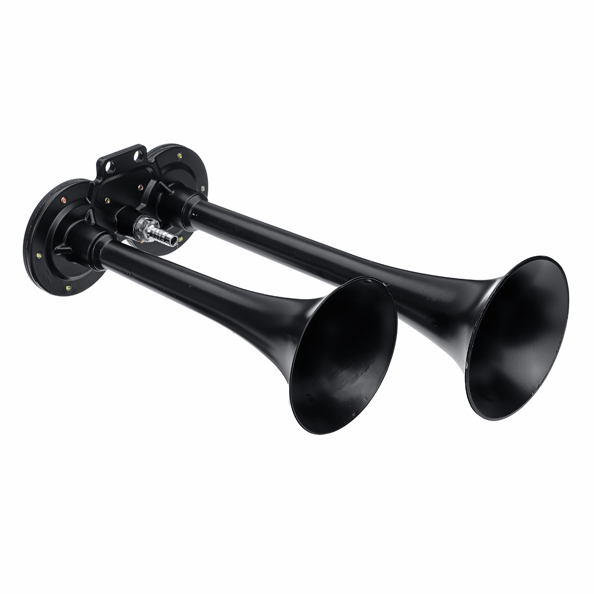 12V-Electric-Air-Horn-Set-Single-Trumpet-Compressor-Kit-For-Van-Train-Car-Truck-Boat-180DB-1636456