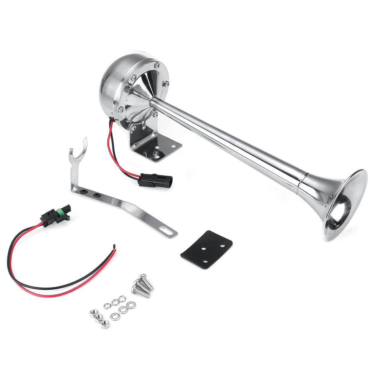 12V24V-Super-Loud-200db-Trumpet-Air-Horn-for-Car-Truck-Van-Lorry-Boat-Metal-1782152