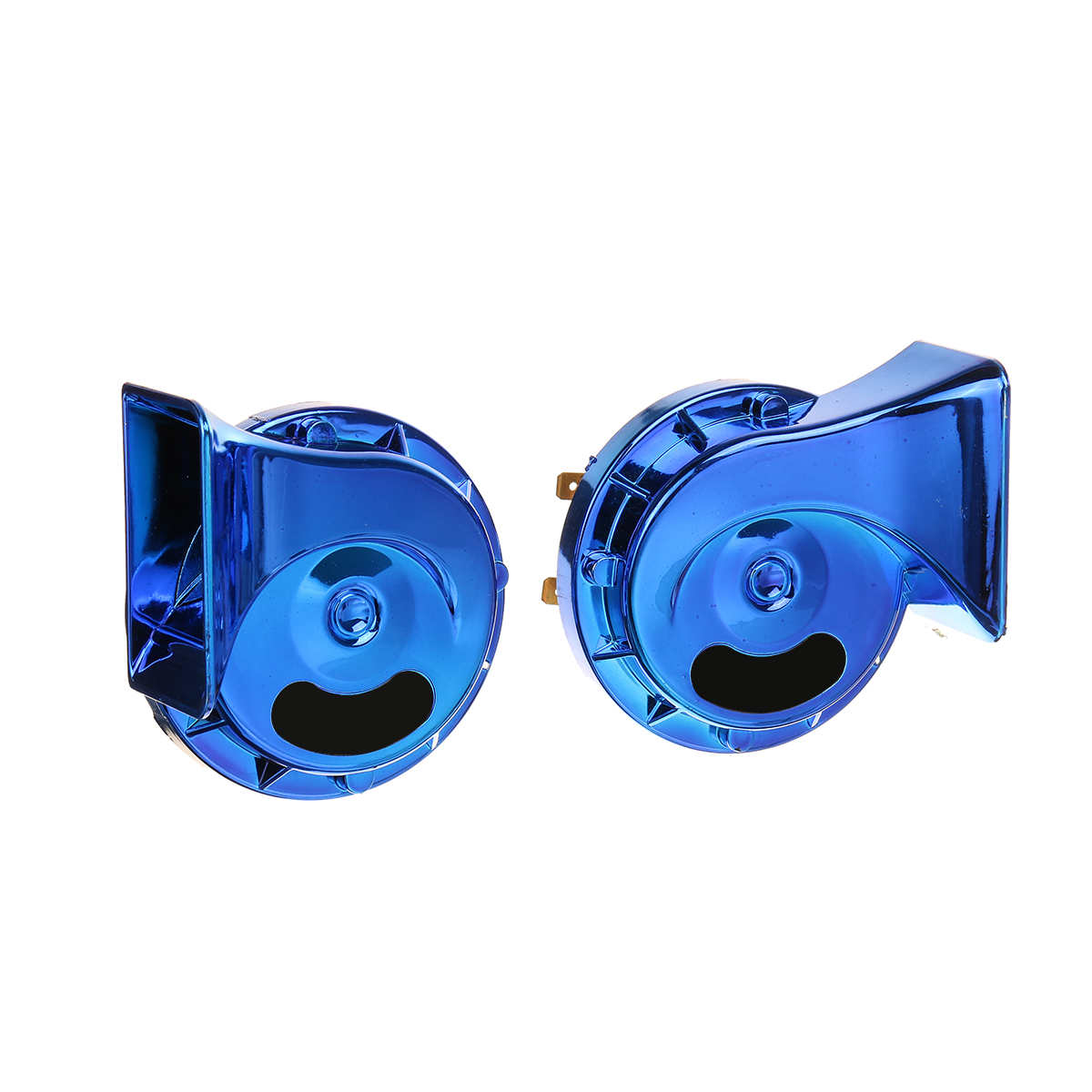 400dB-Electric-Snail-Horns-RedPurpleBlueSilverGold-Pair-For-12V-Cars-1740367