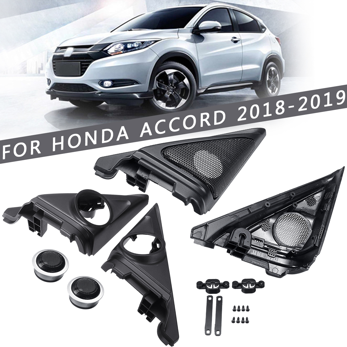 Pair-Tweeter-Speaker-Bezel-Tweeter-Cover-For-Honda-Accord-2018-2019-1720621
