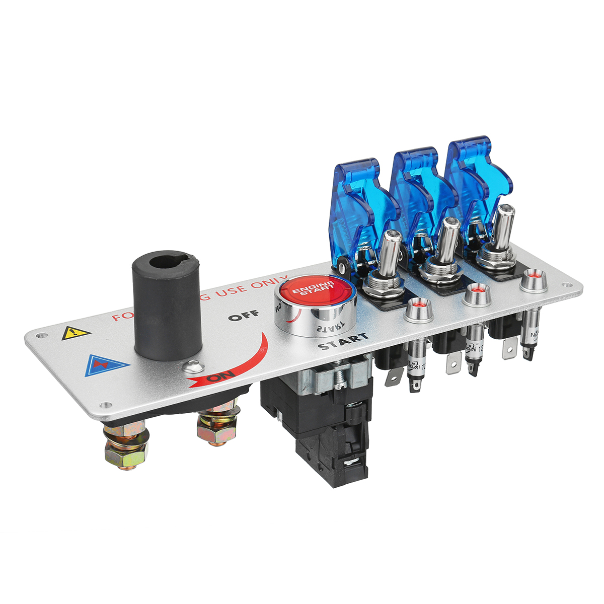 12V-Auto-LED-Toggle-Ignition-Switch-Panel-Racing-Vehicle-Engine-Start-Push-Set-1574444