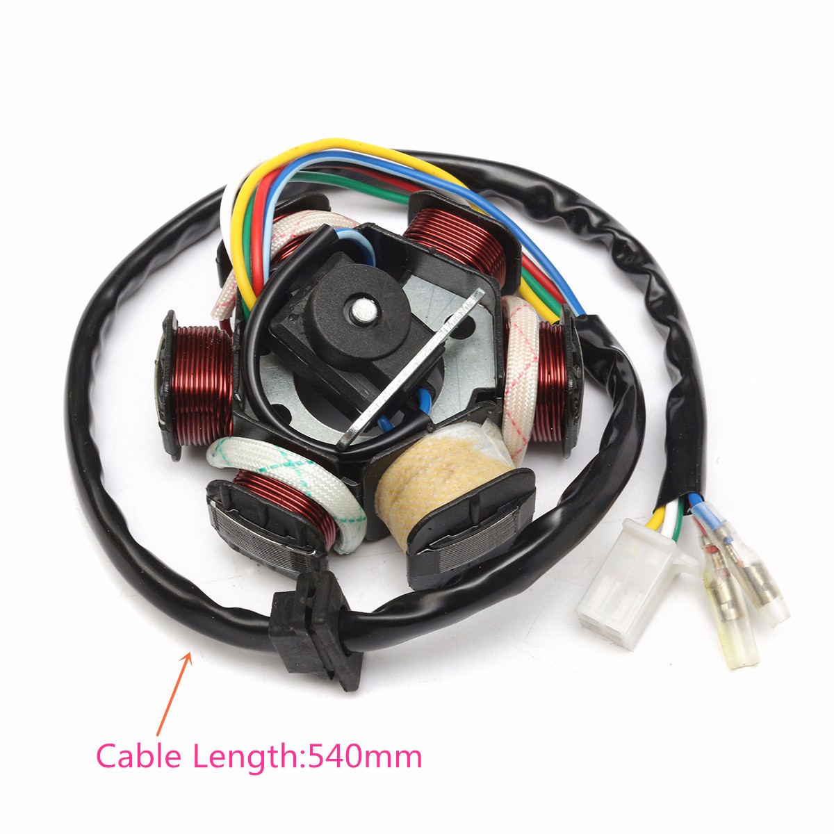 49cc-50cc-GY6-Scooter-Racing-Ignition-Coil-CDI-Spark-Plug-Moped-Magneto-Stator-1108437