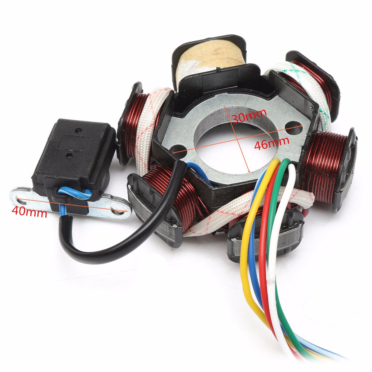 49cc-50cc-GY6-Scooter-Racing-Ignition-Coil-CDI-Spark-Plug-Moped-Magneto-Stator-1108437
