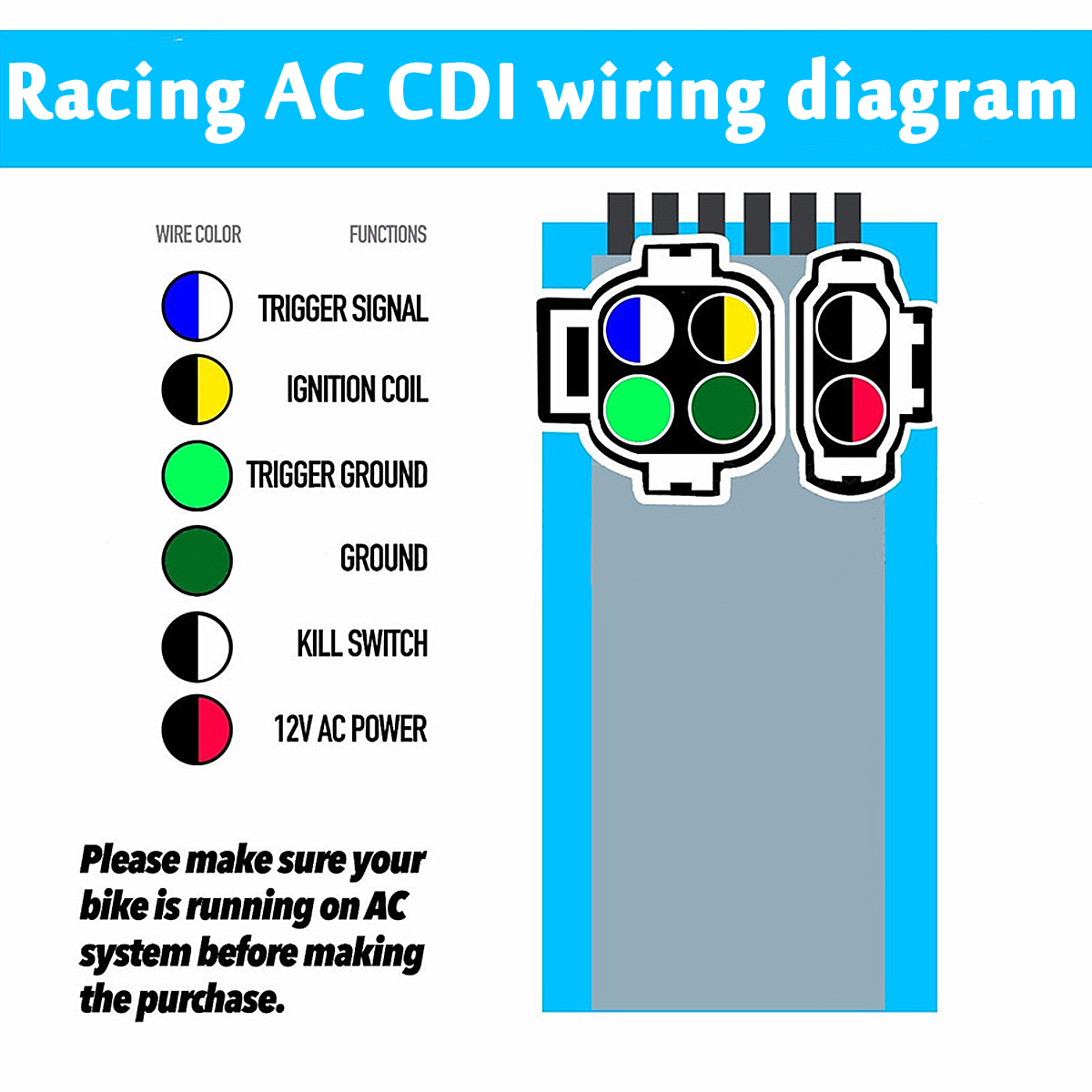 6-Pin-Racing-AC-CDI-BoxIgnition-Coil-Air-Filter-For-GY6-50-150cc-Moped-Scooter-1337780