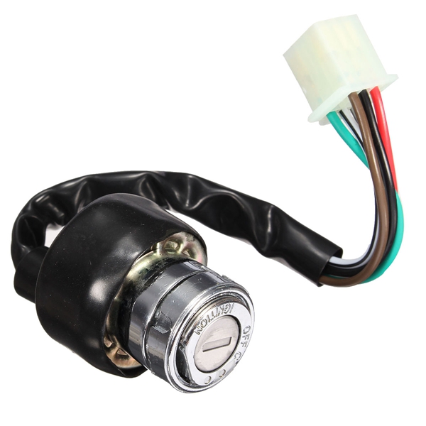 6-Wire-Ignition-Switch-2-Keys-Universal-For-Car-Motorcycle-Scooter-Bike-Quad-Go-Kart-1037918