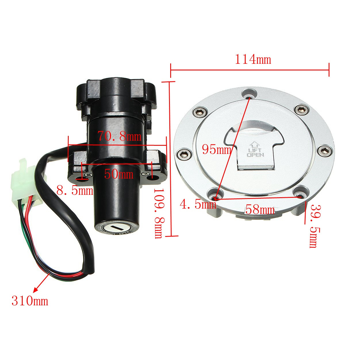 Fuel-Gas-Cap-Ignition-Switch-Seat-Lock-With-Key-Kit-For-Honda-CBR1000RR-CBR600RR-1101691