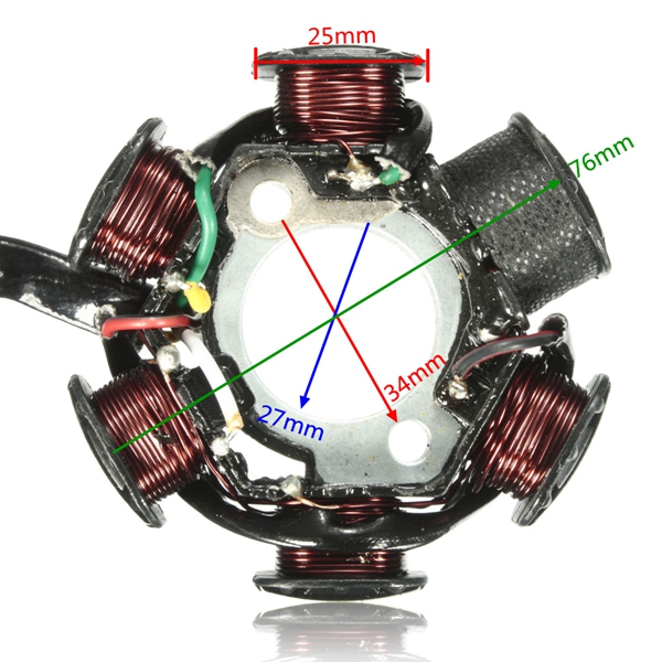 GY6-50-110-150cc-6-Pole-Ignition-Coil-Stator-Magneto-For-Scooter-Moped-ATV-TAOTAO-JCL-1038036