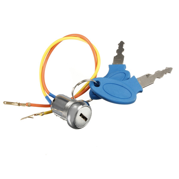 Ignition-Key-Switch-Lock-Kart-Scooters-Electric-Bike-2-Keys-Mini-921435