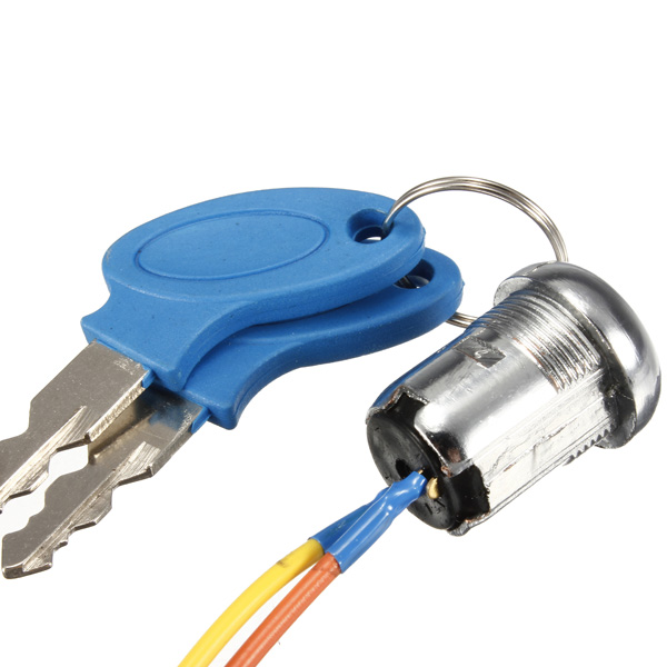 Ignition-Key-Switch-Lock-Kart-Scooters-Electric-Bike-2-Keys-Mini-921435
