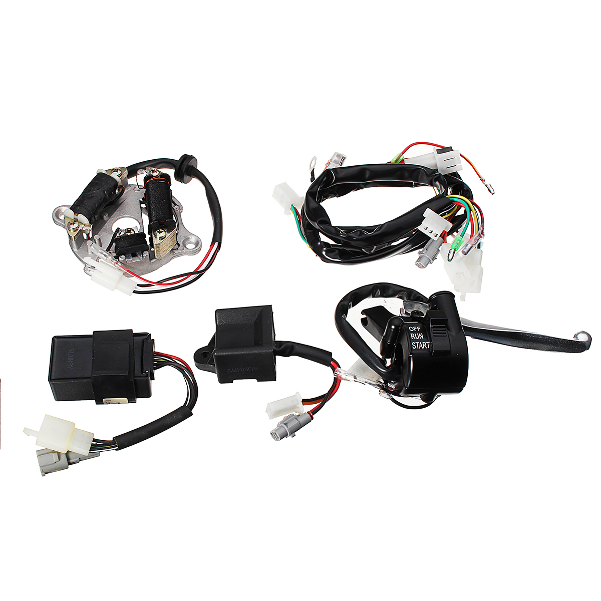 Wring-Harness-Ignition-Switch-CDI-Unit-Magneto-Stator-Assembly-For-Yamaha-PW50-1222990